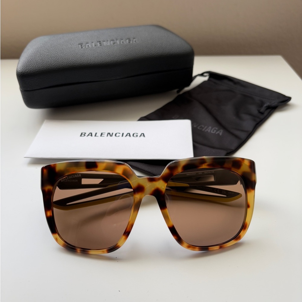 Balenciaga 55 mm square sunglasses, brand new
